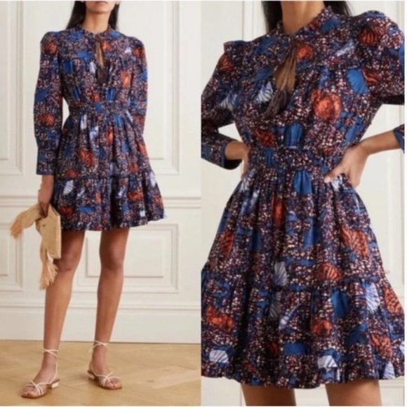 Ulla Johnson Dresses & Skirts - Ulla Johnson Ismaya Long Sleeve Shell Print Dress Size 4